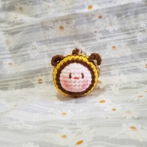 Móc Khoá Len Thủ Công Hình Con Ong - Mẫu 1